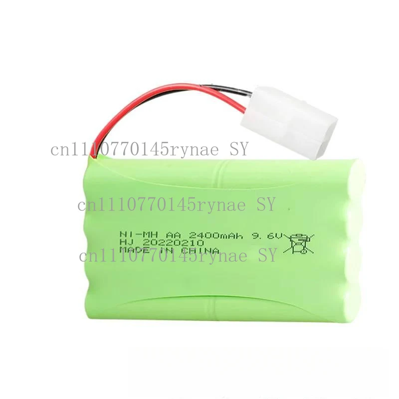 AA 9.6V 4+4 connection 2400mAh Ni-MH Rechargeable Battery Pack For RC Toys Cars Tanks Robots Boats Guns