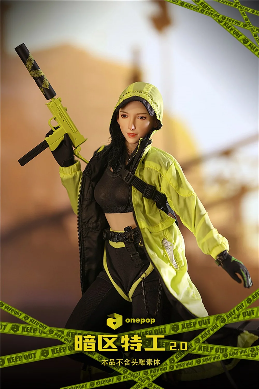 

1/6 ONEPOP DV-04 Trend Series Dark Zone Special Agent Female Suit for Action Figure Body Toy