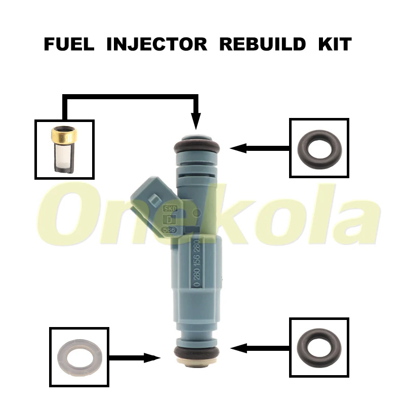 

Fuel Injector Seal O-Ring Kit Seals Filters for Vauxhall Astra Zafira VXR 0280156280 Z20LEH