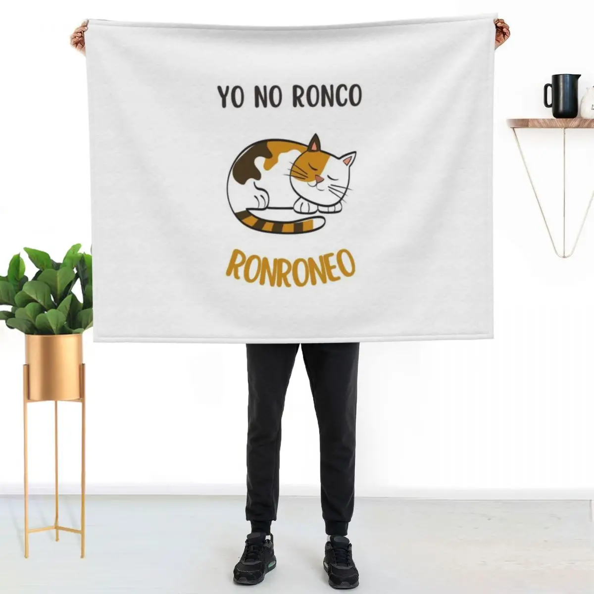 yo no ronco, ronroneo Throw Blanket halloween Kid'S Extra Large Throw Hair sofa bed cosplay anime Blankets