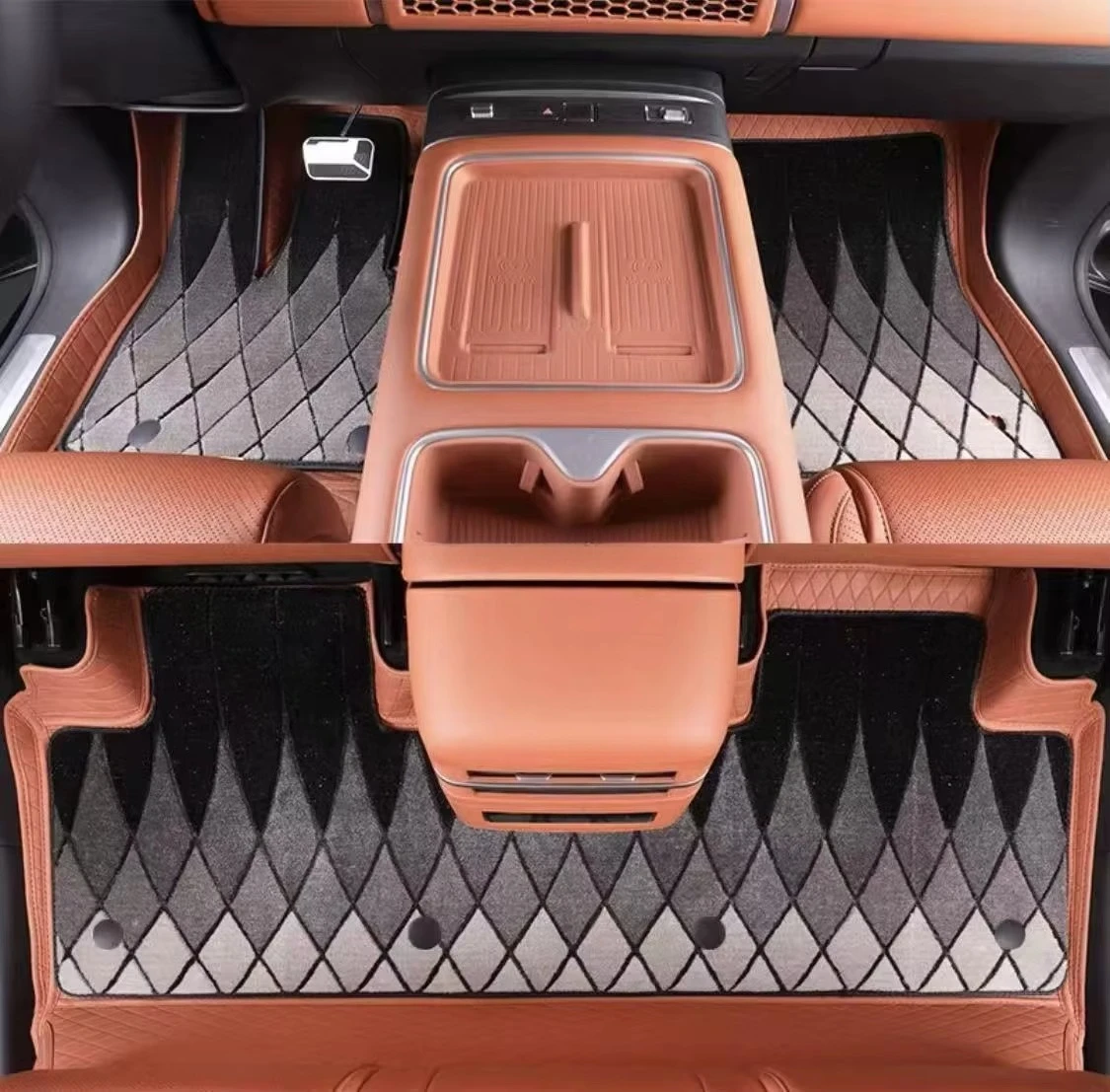 For Byd Equation Leopard Titanium 7 Car Mats Automotive Interior Parts Car Mats Double-layer for Equation Leopard Titanium 7
