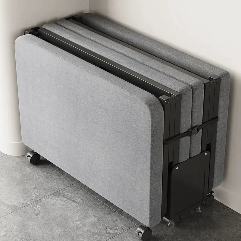 Simple Folding Camp Bed for Office Lunch Break Hospital Accompanying Nap Easy to Collect Household Iron Bed Wholesale