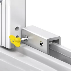 Sliding Window Sash Lock Stopper Anti-theft Door Lock Non Punch Aluminum Alloy Window Lock Safety Locks for Baby Kids and Pets