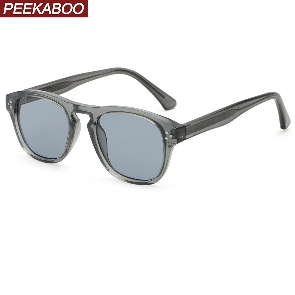 

Peekaboo korean style square sunglasses uv400 unisex grey brown women square sun glasses for men summer 2024 dropshipping