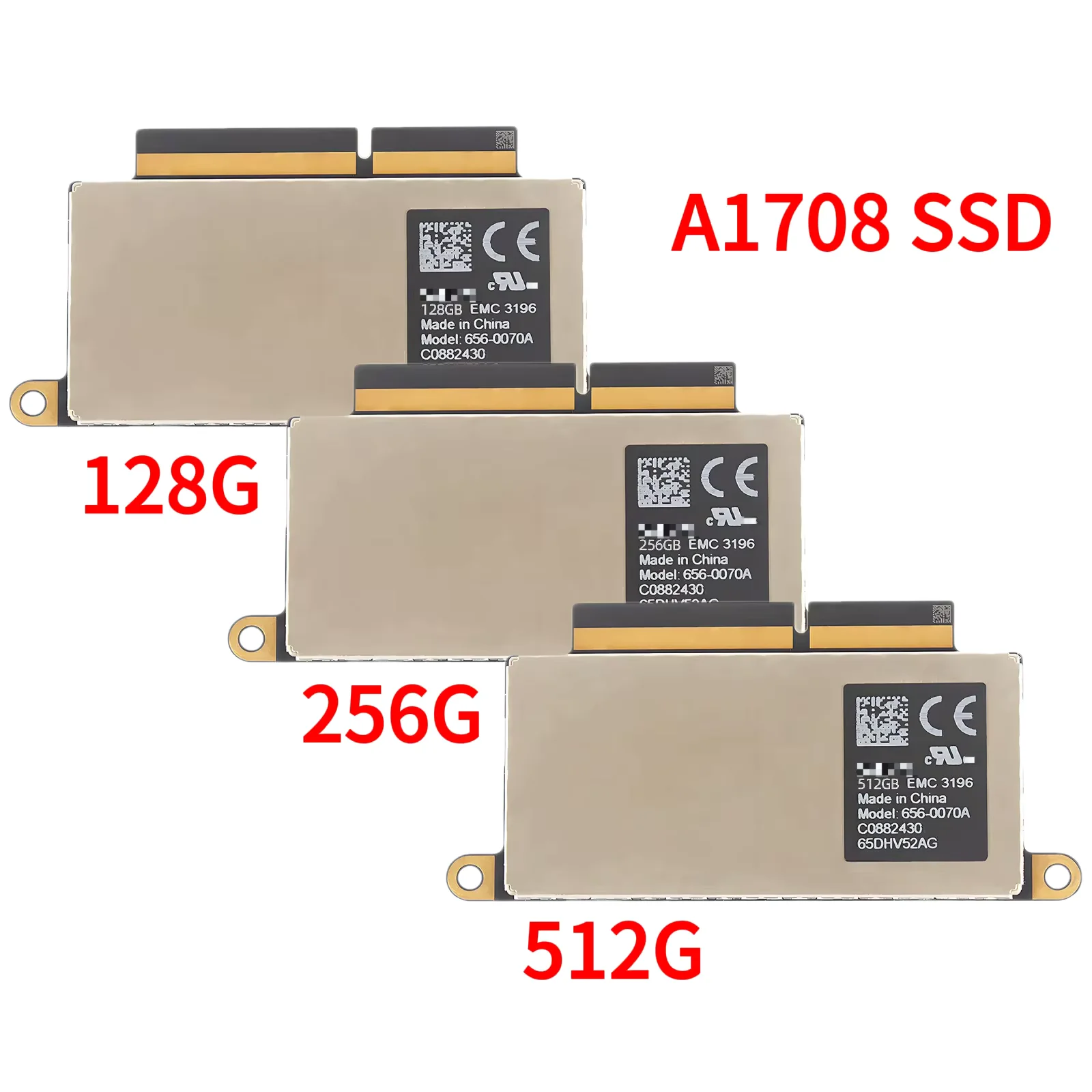 

OEM Pull SSD для MacBook pro 13 A1708 (2016-2017) 128 ГБ/256 ГБ/512 ГБ/1 ТБ PCIe Storage Upgrade Display Retina EMC2978 EMC3164