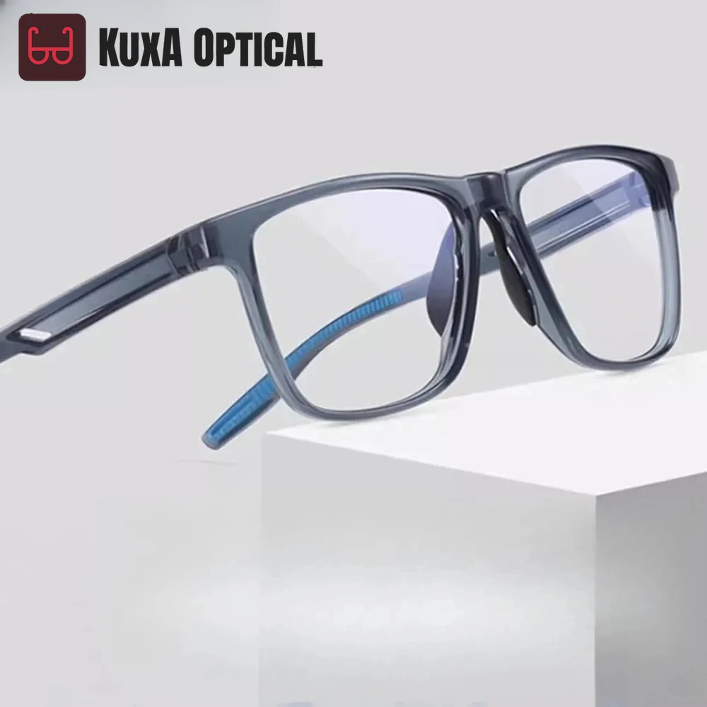 

KUXA спортивная оправа для очков, мужская сверхлегкая оптическая оправа TR90, оправа для очков для бадминтона и баскетбола, женская