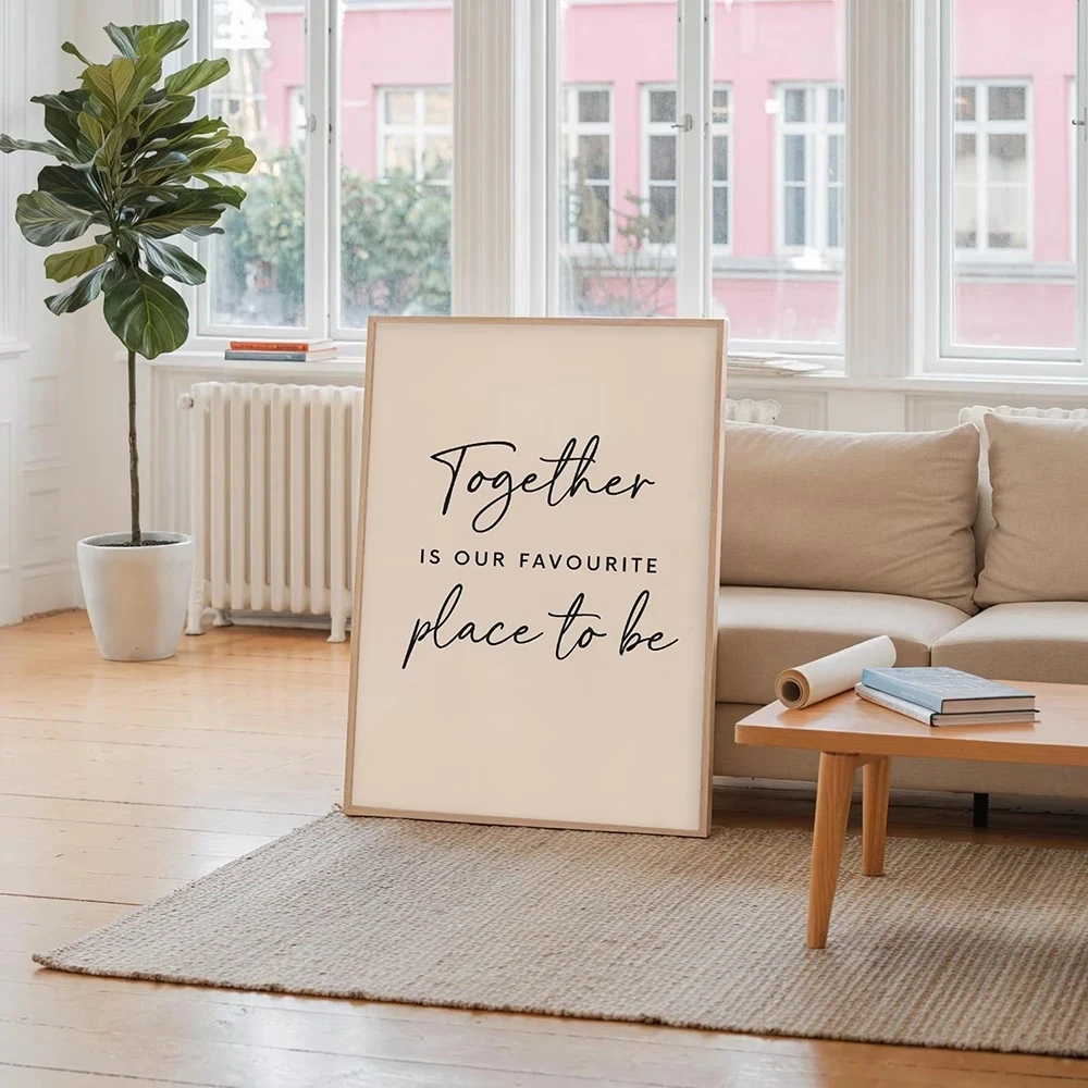 Minimalist,Nordic Featuring Favorite Quotes Wall Art Print Canvas Painting Poster Picture For Living Room,Bedroom Home Decor