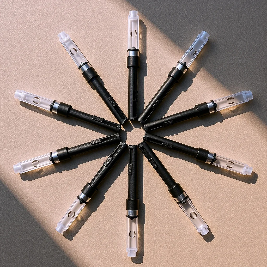 

Fountain Pen Ink Converter 12pcs Standard Size Absorber Replacement Tool for Ink Filling Auxiliary Compact Pen Accessories Set