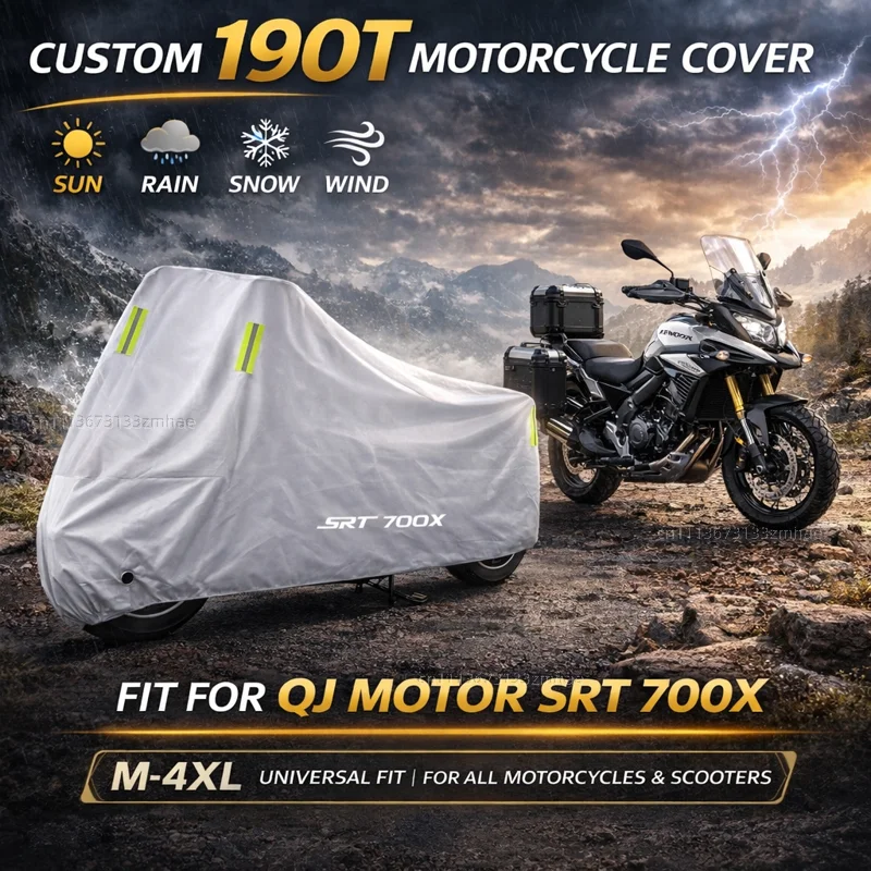 

Чехол для мотоцикла QJ Motor SRT 700X, водонепроницаемый, сверхпрочный, для улицы, защита от дождя, пыли и солнца