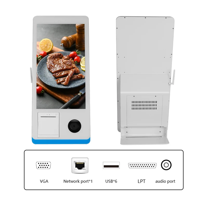 Small Payment Kiosk Terminal with Self Payment Machine All in One Self Service Ticket Scanning