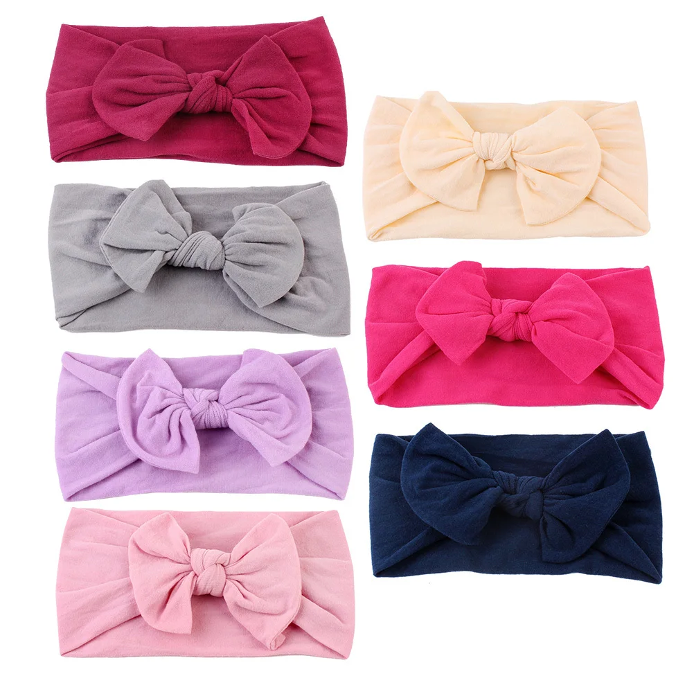 7 pezzi copricapo per bambini fascia elastica con fiocco morbido e confortevole adatto per neonati e ragazze da indossare ogni giorno oggetti di scena per foto di feste