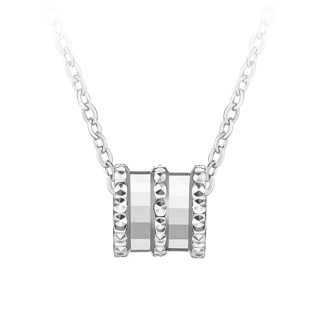 Solid 18k White Gold Necklace for Women Real Gold, Dainty Cute Waist Pendant And Thin Chain Gift for Girl Wife Mom,17/18 inch