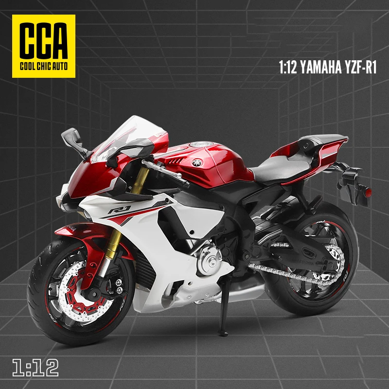 1:12 Scale Motorcycle Model Die Cast Metal with Plastic Parts Motorcycle 2020 YAMAHA YZF-R6