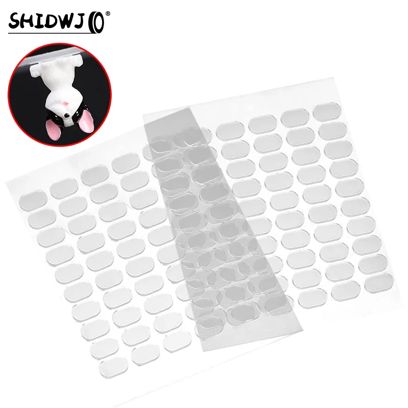 100pcs Car Double -sided Glue Pads Adhesive Sticker For Landscape Fixed Glue Transparent Seamless Patch Accessories