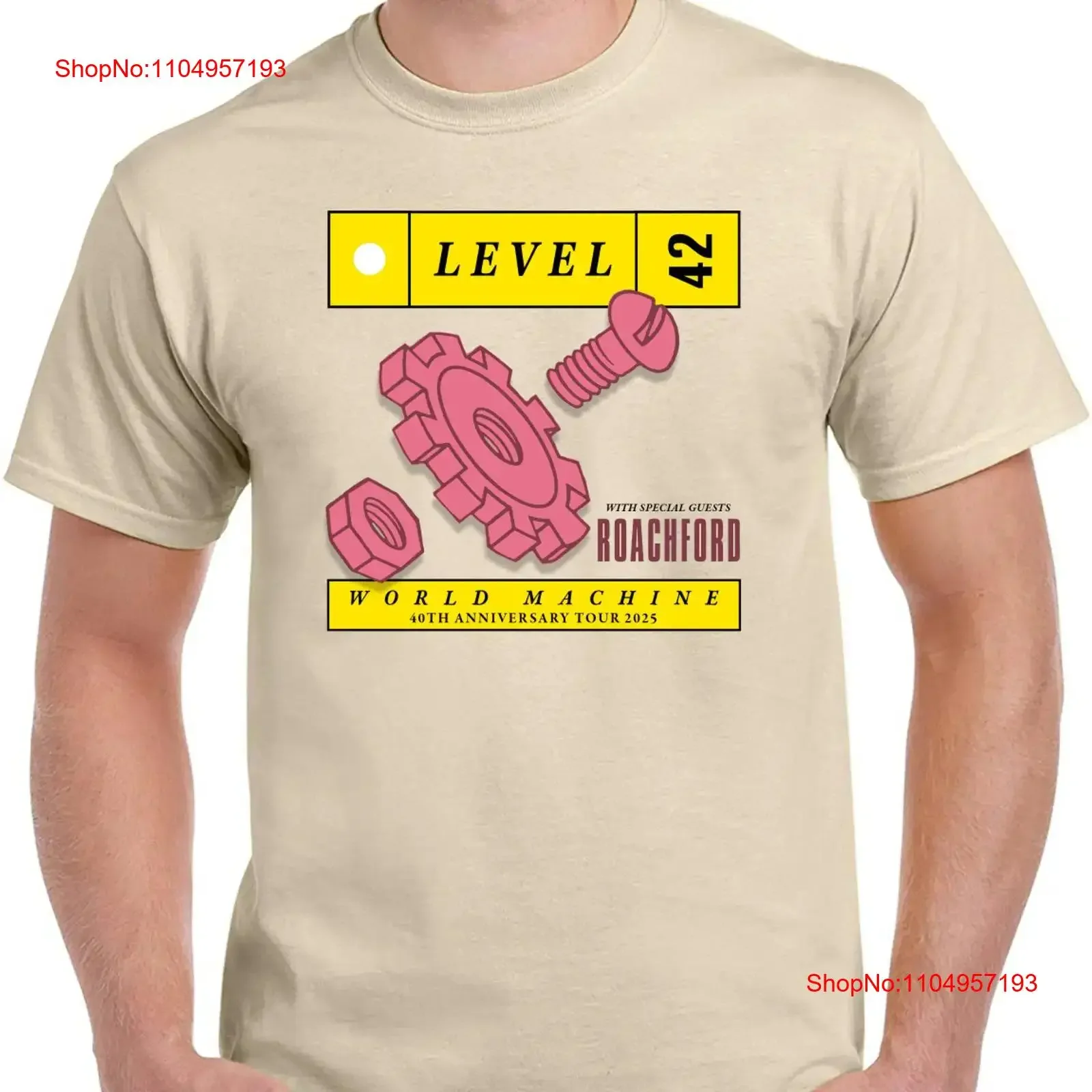 Level 42 World Machine 40th Anniversary Tour For Fan T shirt S 5XL LI1705 vintage Washed Soft fashion Unisex Stylish homme