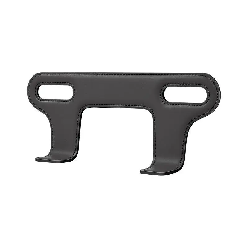 Super Fiber Leather Car Seat Hook Double Hook with Strong Load-Bearing Capacity No Shaking Rear Row Object Hook for Vehicle Int