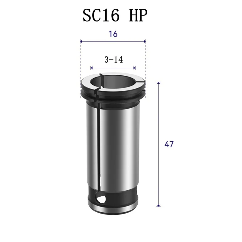 

SC16 HP0.01 Inner Diameter Spring Collet Hold Chuck with Standard Collet for CNC Milling Lathe Tool Engraving Machine