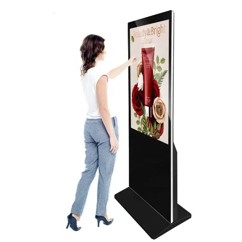 Customize 43-Inch Portable Advertising Equipment Full Screen LCD Digital Signage Vertical Video Player