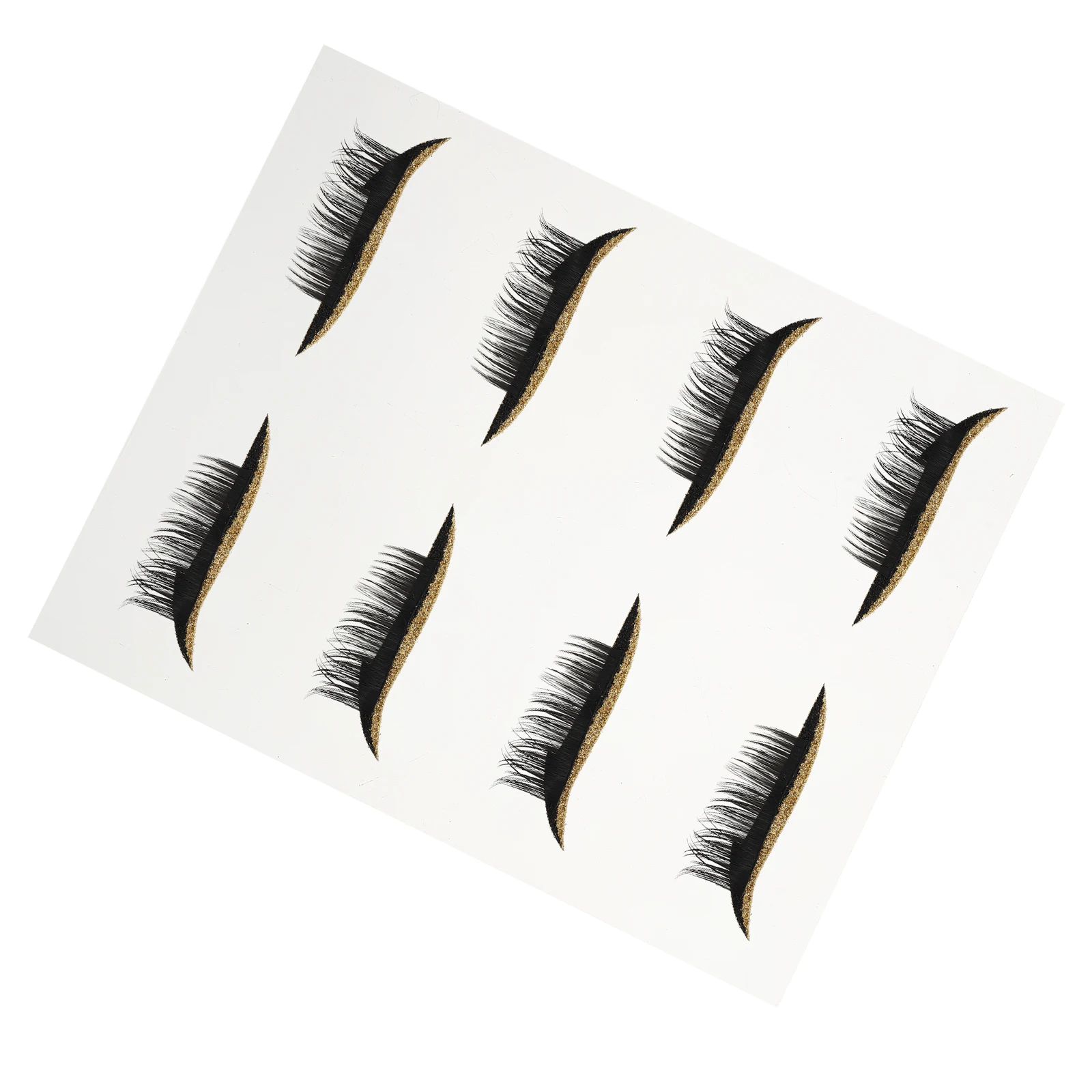 

4 Pairs Fake Eyelashes Self Adhesive Eyeliner Eyeliner Sticker Stickers Waterproof Eye Makeup Tape for Daily Festivals