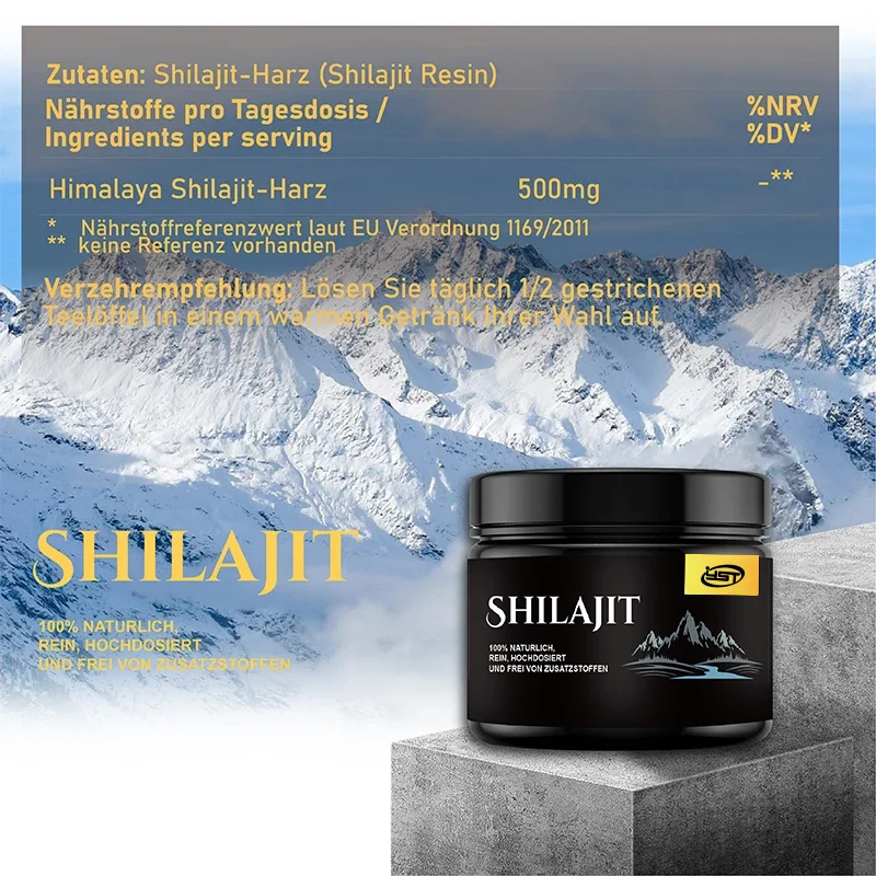 2Bottles Pure Himalayan Shilajit Resin , Natural Pure Shilajit Resin Lab Fulvic Acid Tested 85+ Trace Minerals