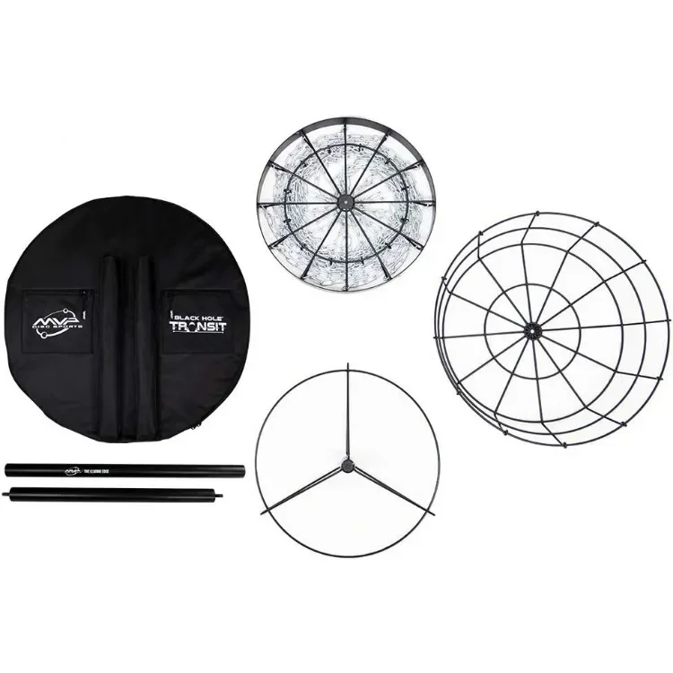 Black Hole Pro 24-Ketten-Disc-Golfkorb mit Transit tasche