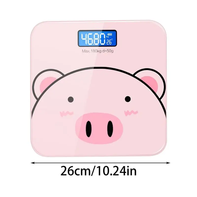 Weight Scales For Body Weight Digital Weight Scale Accurate Smart Bathroom Scale USB Charging Automatic Cartoon Body Scale