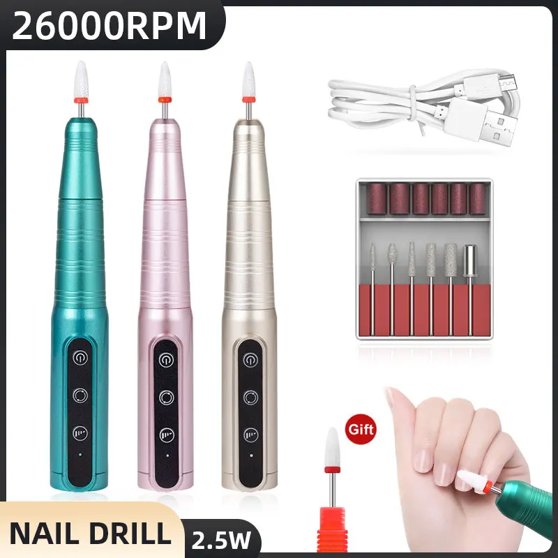 Nail Drill Machine Professional Manicure Machine For Sand And Polish To Remove Dead Skin Cordless Drill   Nail Salon Tools