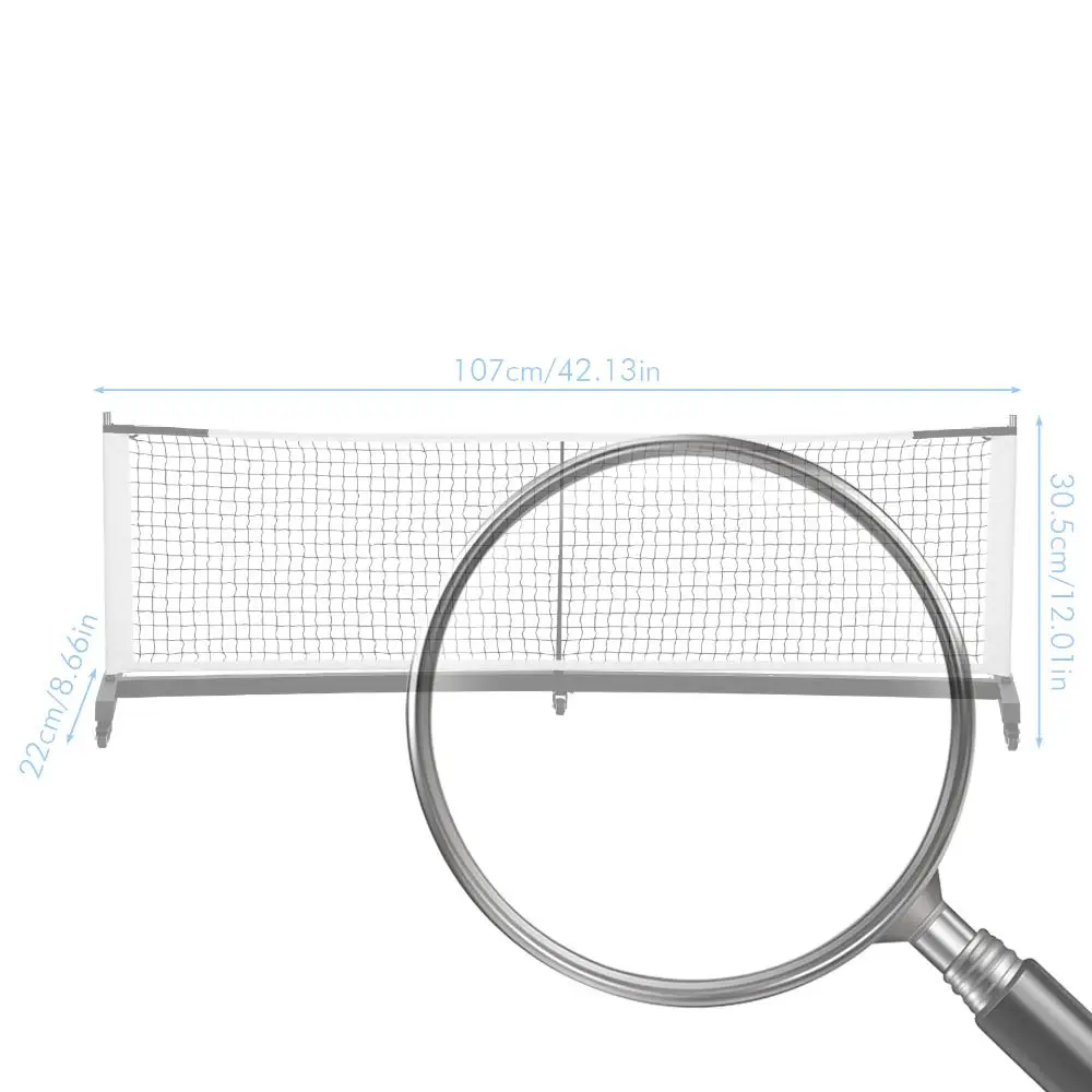 

Heavy Duty Pickleball Net with Wheels Lightweight Professional Pickle Ball Game Net Stand for Tennis Driveway Backyard