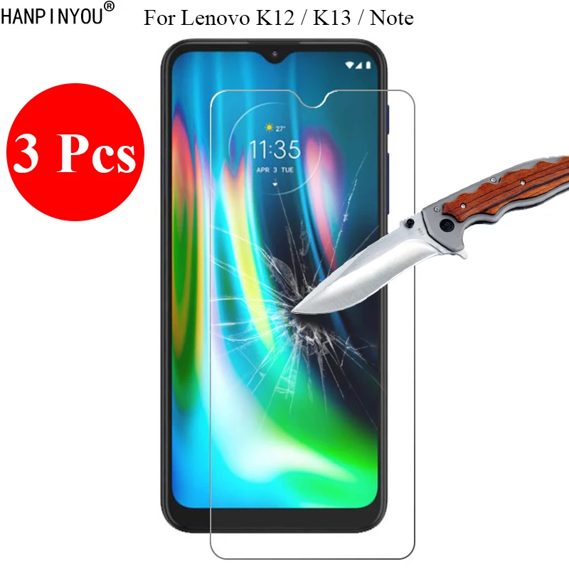 3 Pcs/Lot New 9H 2.5D Tempered Glass Screen Protector For Lenovo K14 K12 K13 Note Plus Protective Film + Clean Tools