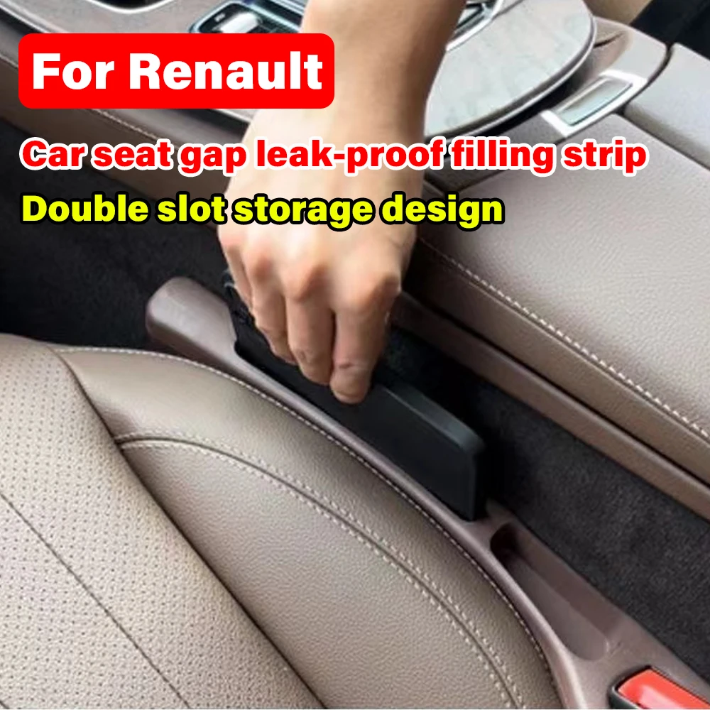 

Car Interior Seat Gap Plug With 2 Grooves Storage Leakproof Strip Accessories For Renault Megane 2 3 Clio 5 Trafic Master Kangoo