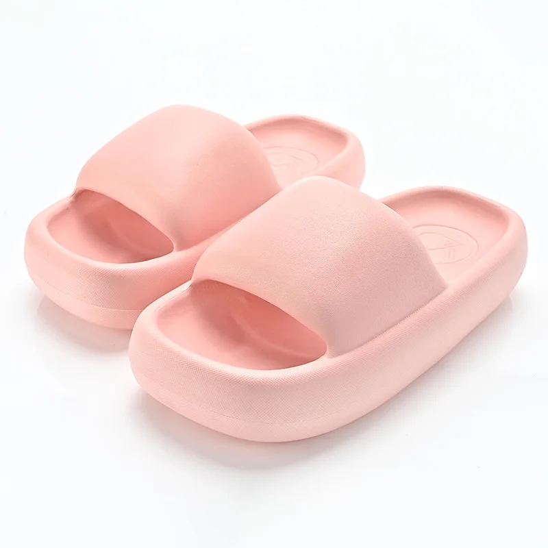 Women Slipper Pure Color Pink Black Spring And Summer 2023 New Brick Thick Sole Slipper Man Couple Outdoor EVA Sandals Home