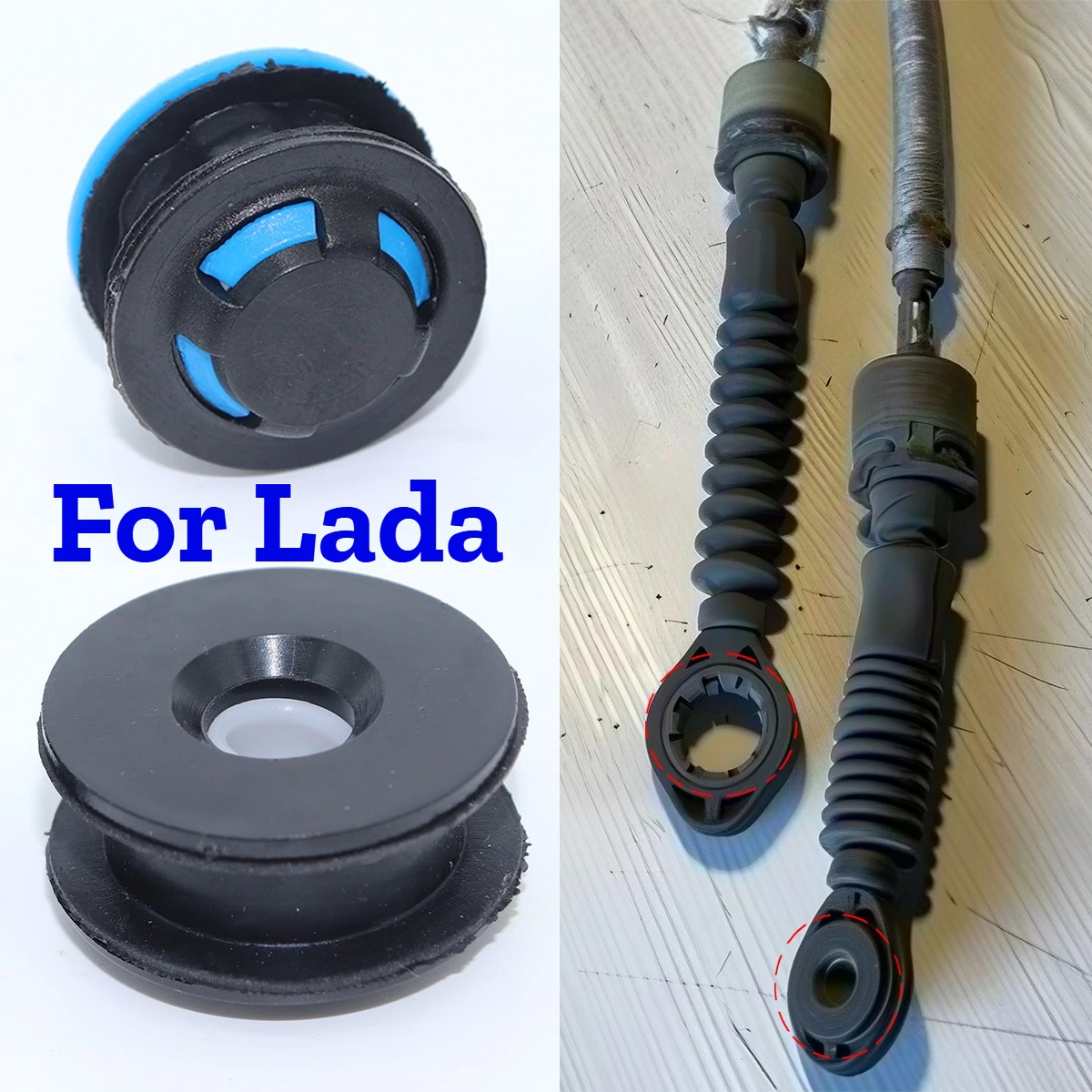 Cabo de Câmbio Manual para Carro, Bucha de Controle da Articulação, Haste da Alavanca de Câmbio para Lada Kalina 118 111 Consul LUX 110