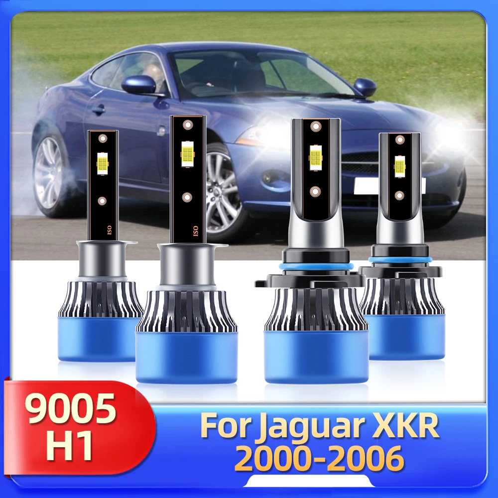 LSlight LED Headlight Lamps Bulbs Beam Car 110W 15000LM 12V For Jaguar XKR Coupe Convertible 2000 2001 2002 2003 2004 2005 2006