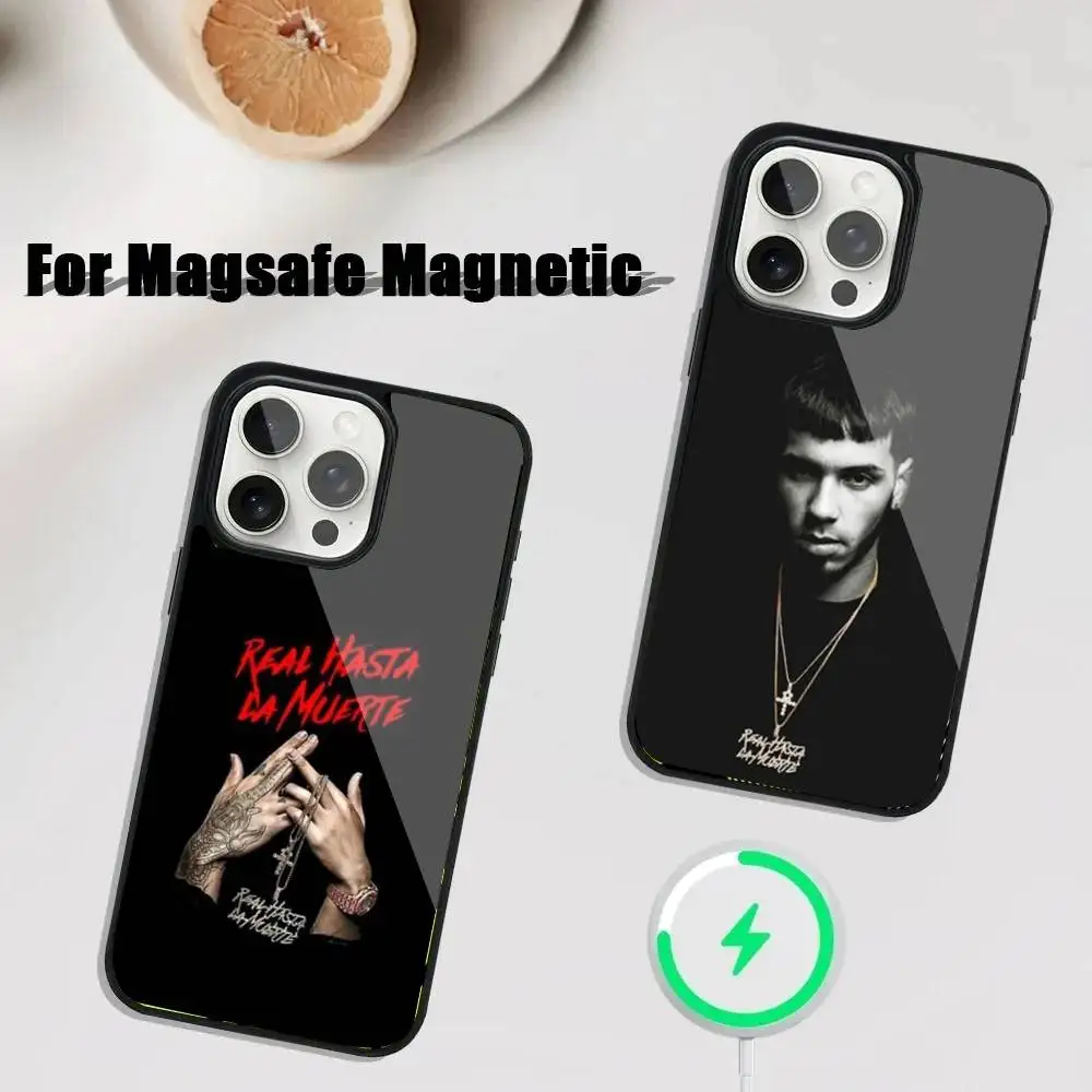 

A-Anuel Singer AA Phone Case For iPhone 16,15,14,13,12,11,Plus,Pro,Max Mini Magsafe Magnetic Wireless Charging