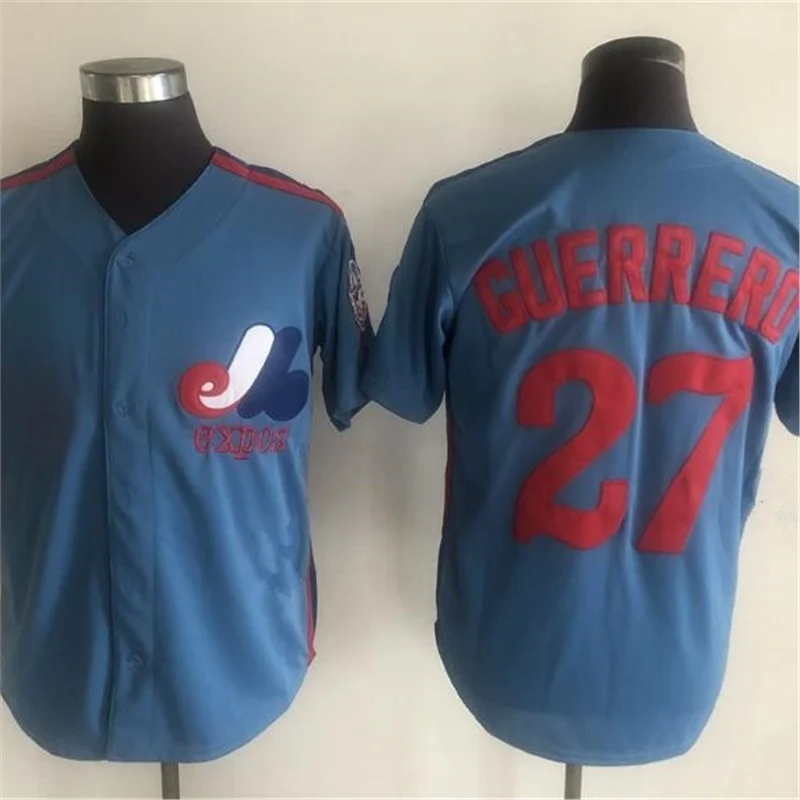 ريترو مونتريال اكسبوس جيرسي # 30 زي بيسبول مطرز للجنسين لموسم الربيع لون نقي من ألياف البوليستر #3