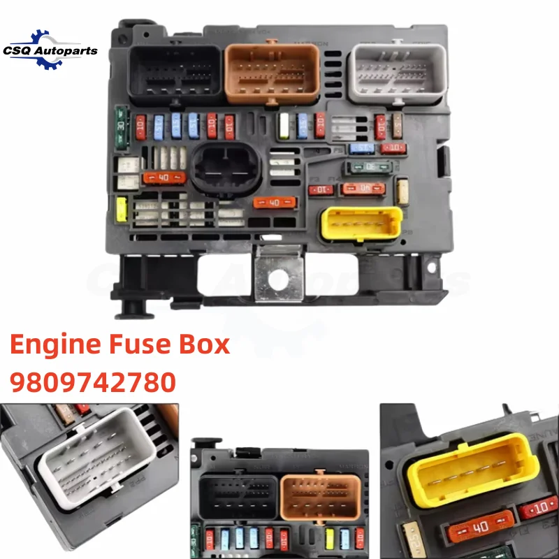 9809742780 New Engine Fuse Box Assembly BSM R01 R18 R02 R19 Models For Citroen C4 PICCASO C5 Peugeot 3008 407 2008-2019