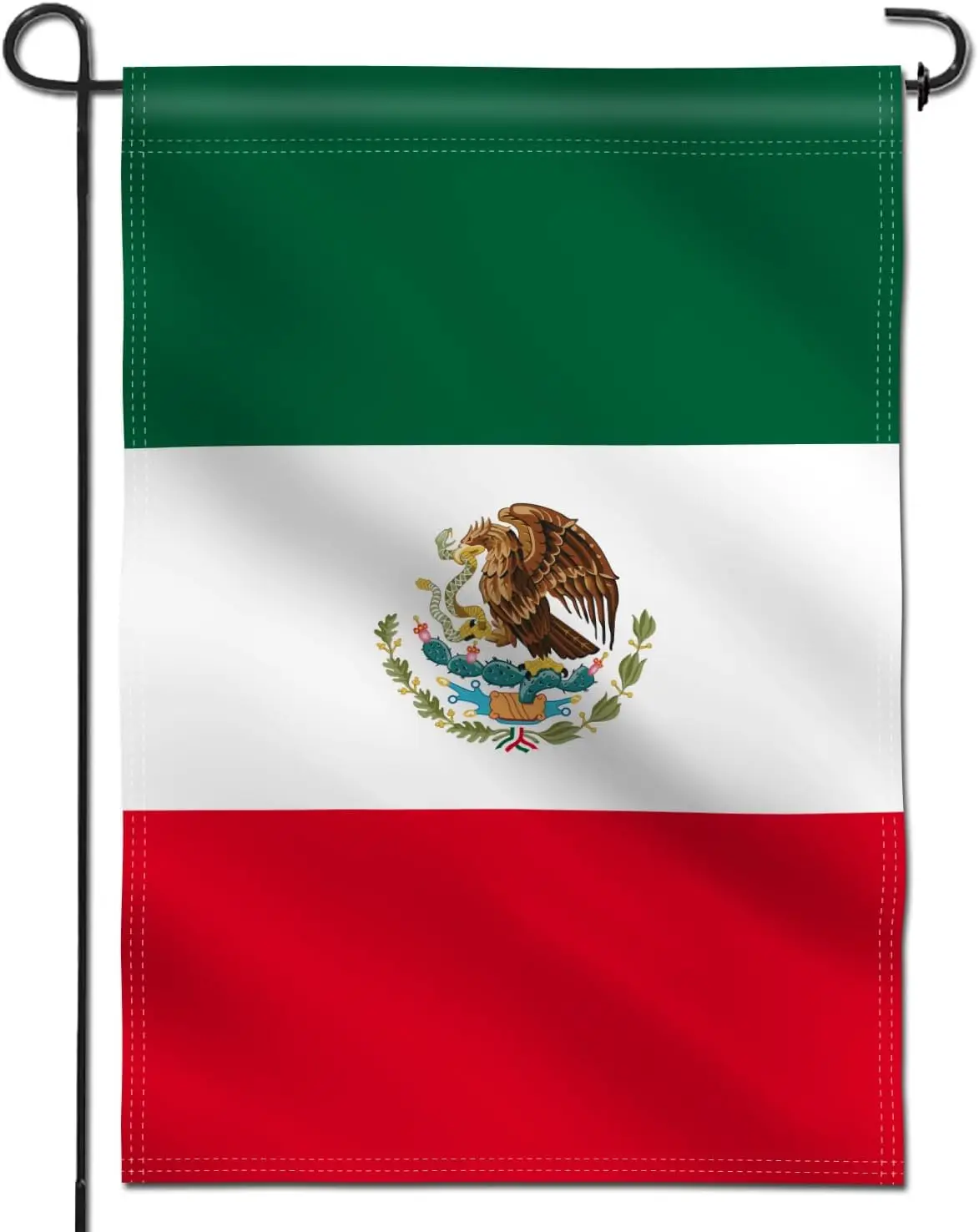 Anley Double Sided Premium Garden Flag, Mexico MX Decorative Garden Flags Mexican Flag for Home Decor - Weather Proof & Doub