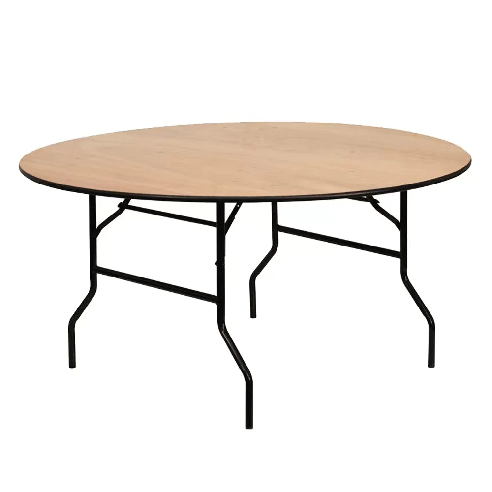 Foldable Epoxy Dinning Table Set Wooden Top for Hotel Wedding Rental Cheaper