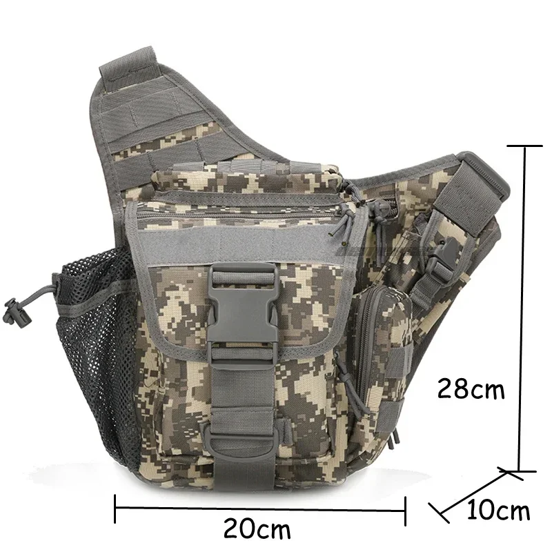 Men\'s Camouflage Waist Bag Outdoor Hiking Hunting Saddle Bags Molle Tactical Combat Waist Leg Bag Sports Crossbody Bag