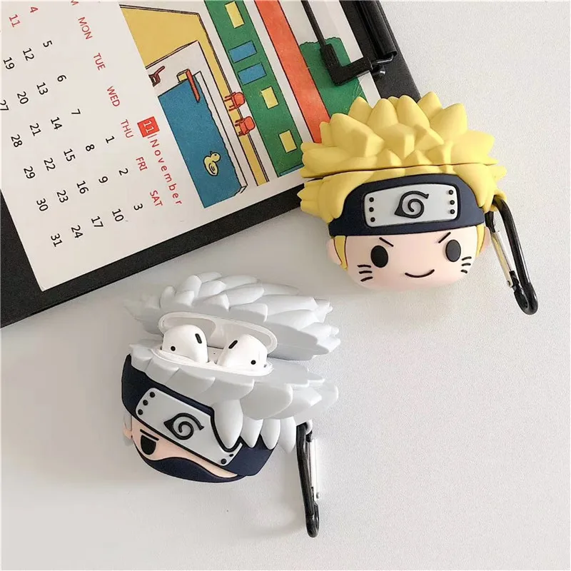 Anime Kakashi dla Airpods 3 Etui na słuchawki Bluetooth Etui ochronne na słuchawki Airpods 1/2 Pro 4 Etui na słuchawki Prezenty dla dzieci