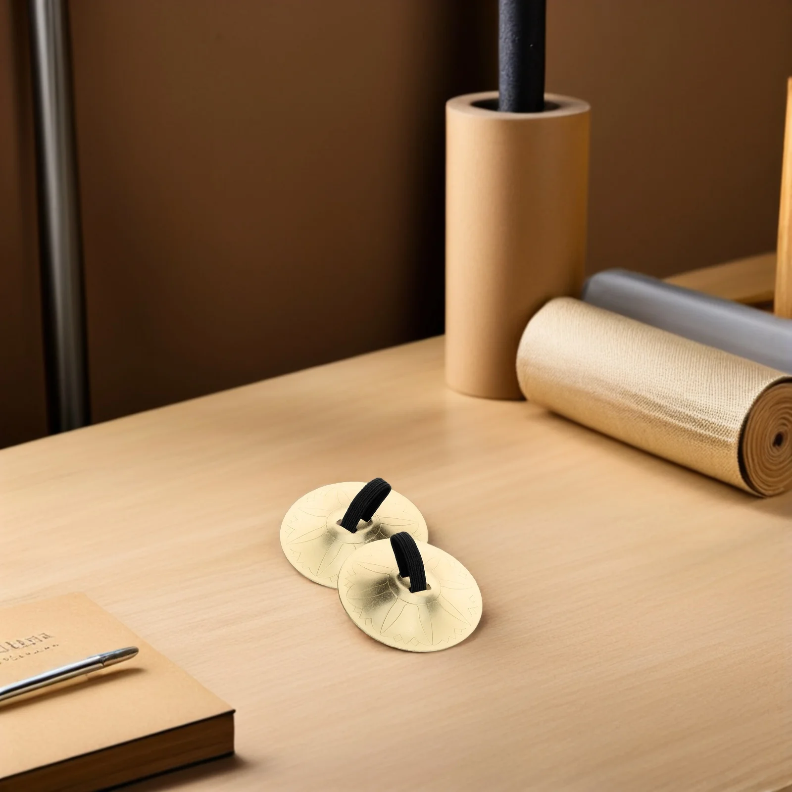 

4pcs Small Finger Cymbals Copper Belly Dancing Percussion Instrument Lightweight Handmade Musical For Dance Performance Party