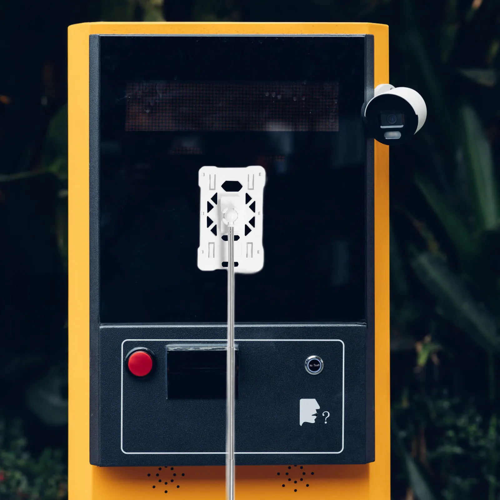 

Telescoping Arm for Parking Payment Easy Garage Stop Sign Tool with ID Badge Holder Pole Extension Card Organizer