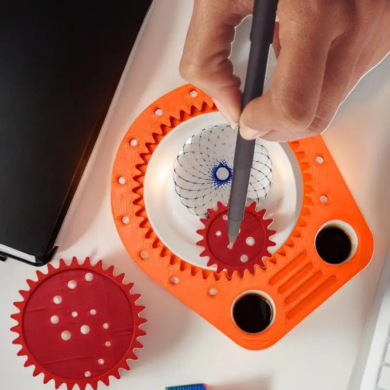 Геометрическая линейка, спирограф, художественный шаблон для рисования, креативный геометрический многоразовый трафарет для рисования, ремесел, эскизов, дизайн