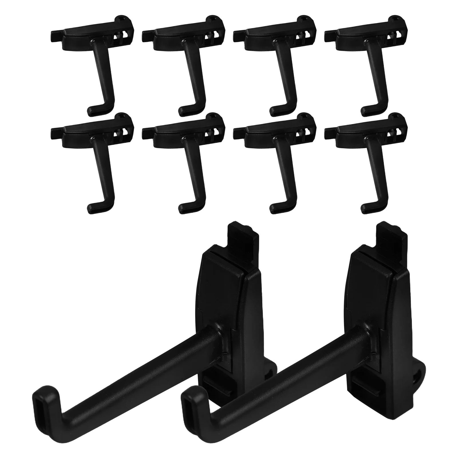 

10pcs Heavy Duty Pegboard Hooks Garage Wall Storage Tool Organizer Plastic ABS Multifunctional Use Ideal Workshops