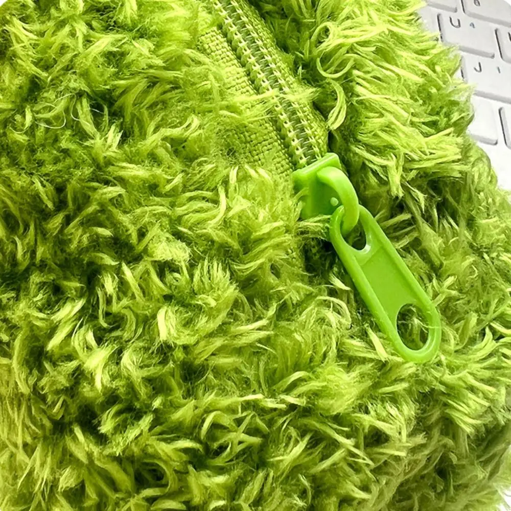 Korean Style Broccoli Garlic Pen Bag Large Capacity Desktop Storage Vegetable Stationery Bag Ins Style Aesthetic