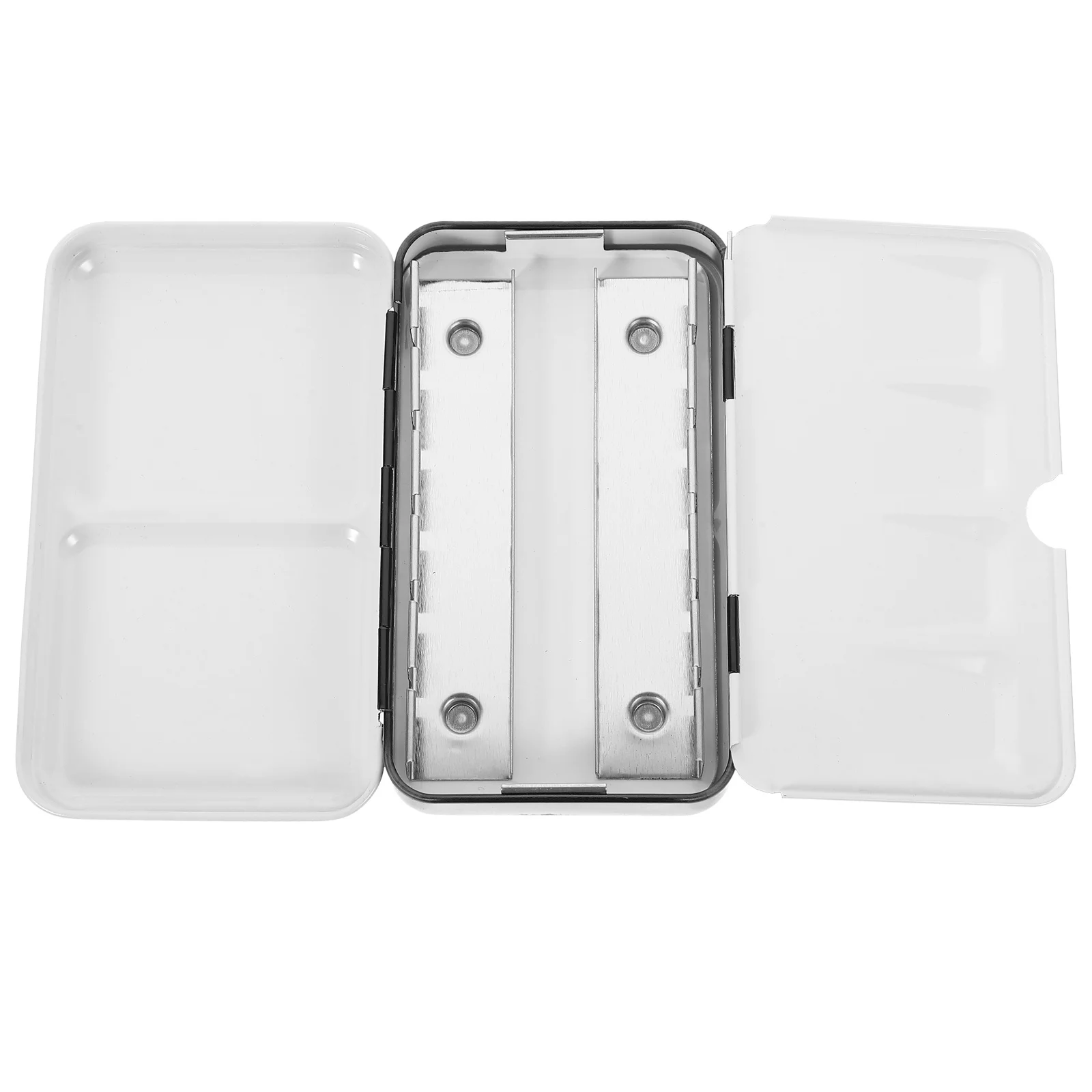 

Empty Watercolor Paint Tin Box Storage Palette Pigment Container Solid Color Organizer Travel Home Studio Use Metal