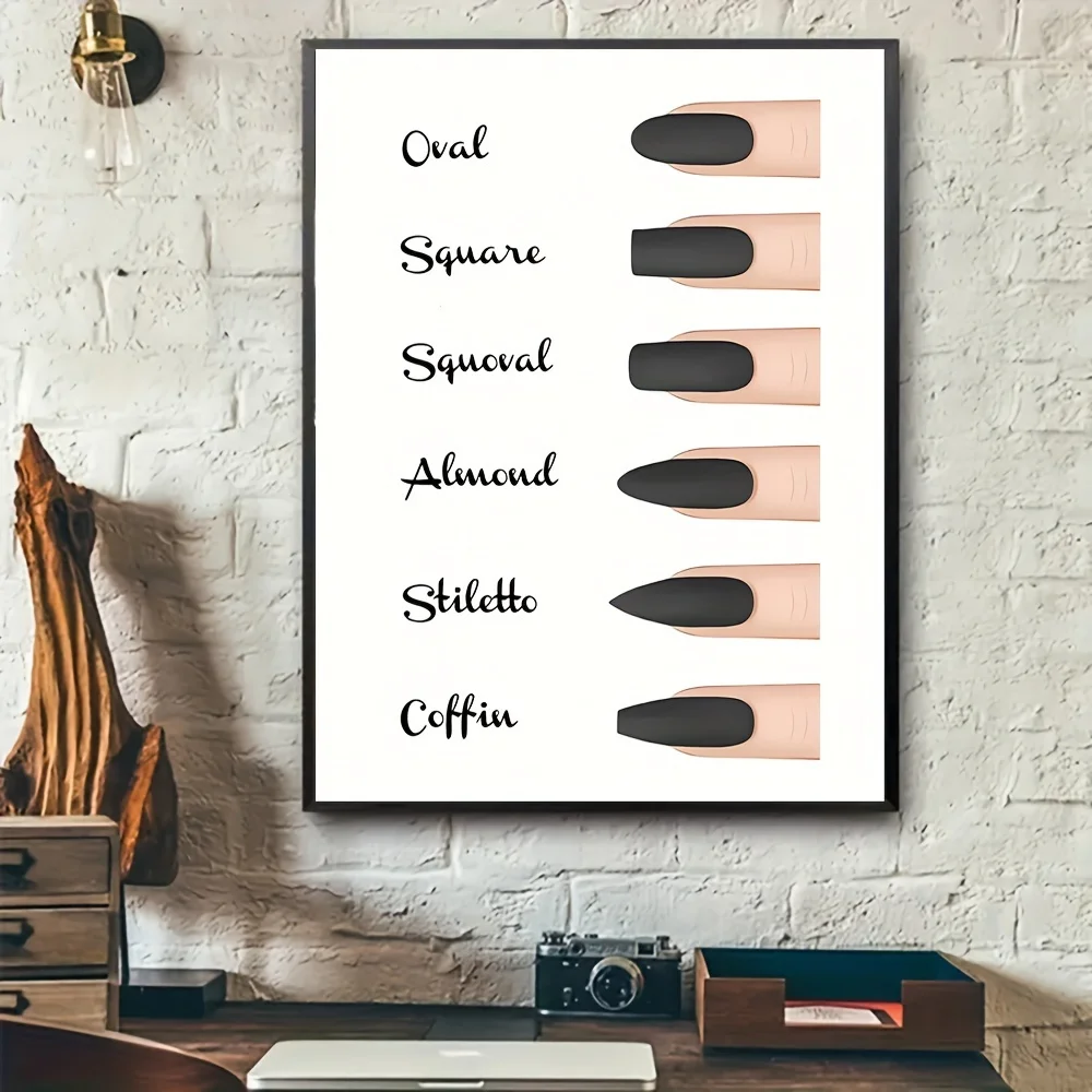 1pc Cloth Painting Various Shapes Of Nail Canvas Painting Wall Art Decoration, Poster Painting Room Decoration, Office Decora