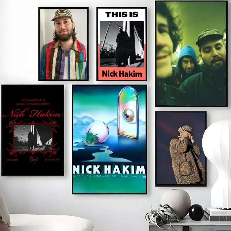 

N-Nick Hakim Poster HD Art Mural Wallart Waterproof Vintage Print Decor for Home Decoration DIY Durable