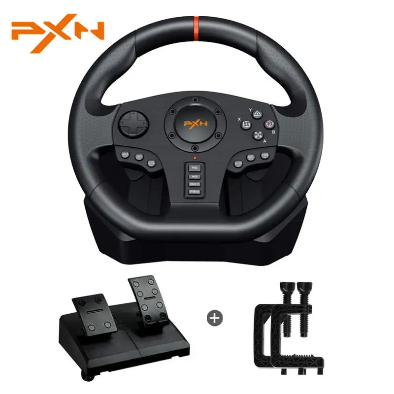 

Лучший Игровой руль PXN V900 6 в 1, Volante Racing Wheel для PS4,PS3, Xbox one/ Xbox серии S & X, Nintendo