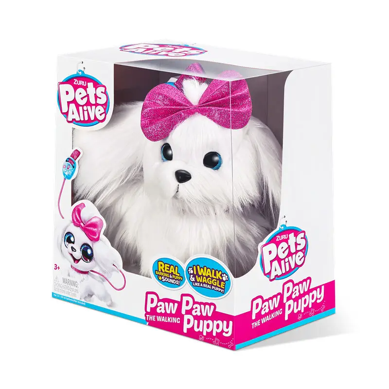 Chien en peluche électrique simulé pour enfants, jouets de marche, animal de compagnie mignon, chien électronique, cadeaux pour filles, sera appelé